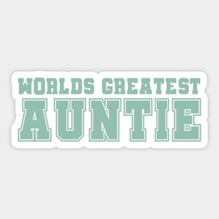 Worlds Greatest Aunt Sticker